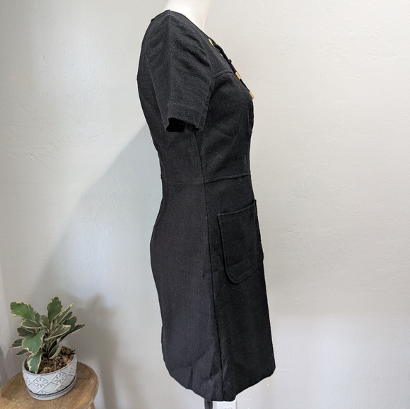 Boden ottoman black‎ knitted dress tie neck size 6 - Picture 5 of 8